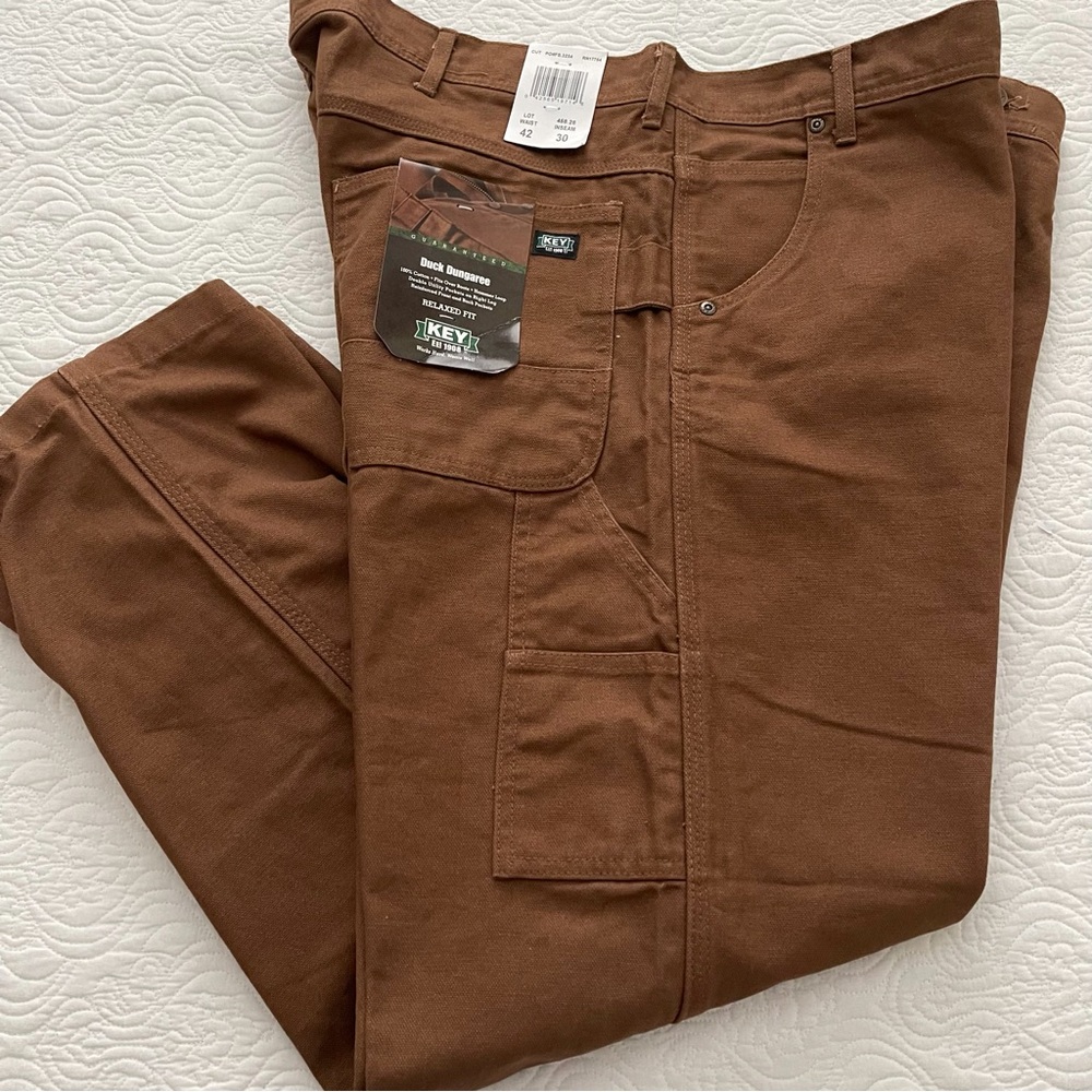 KEY Duck Dungaree Relaxed Fit Carpenter Jeans Men’s Size 42 x 29-30